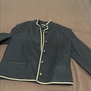 Zara Black Jacket with Gold Trim